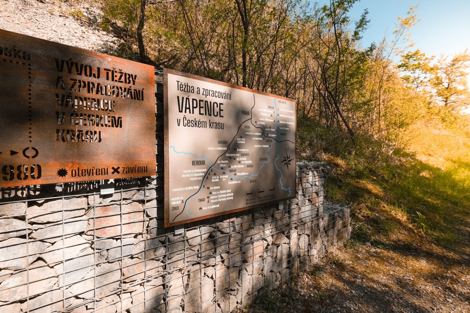 Expozice těžby vápence v&nbsp;Českém krasu
