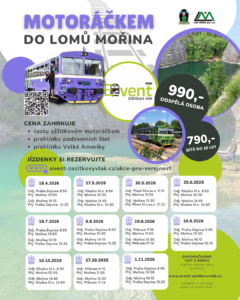 Zážitkový vlak - motoráčkem do lomů Mořina