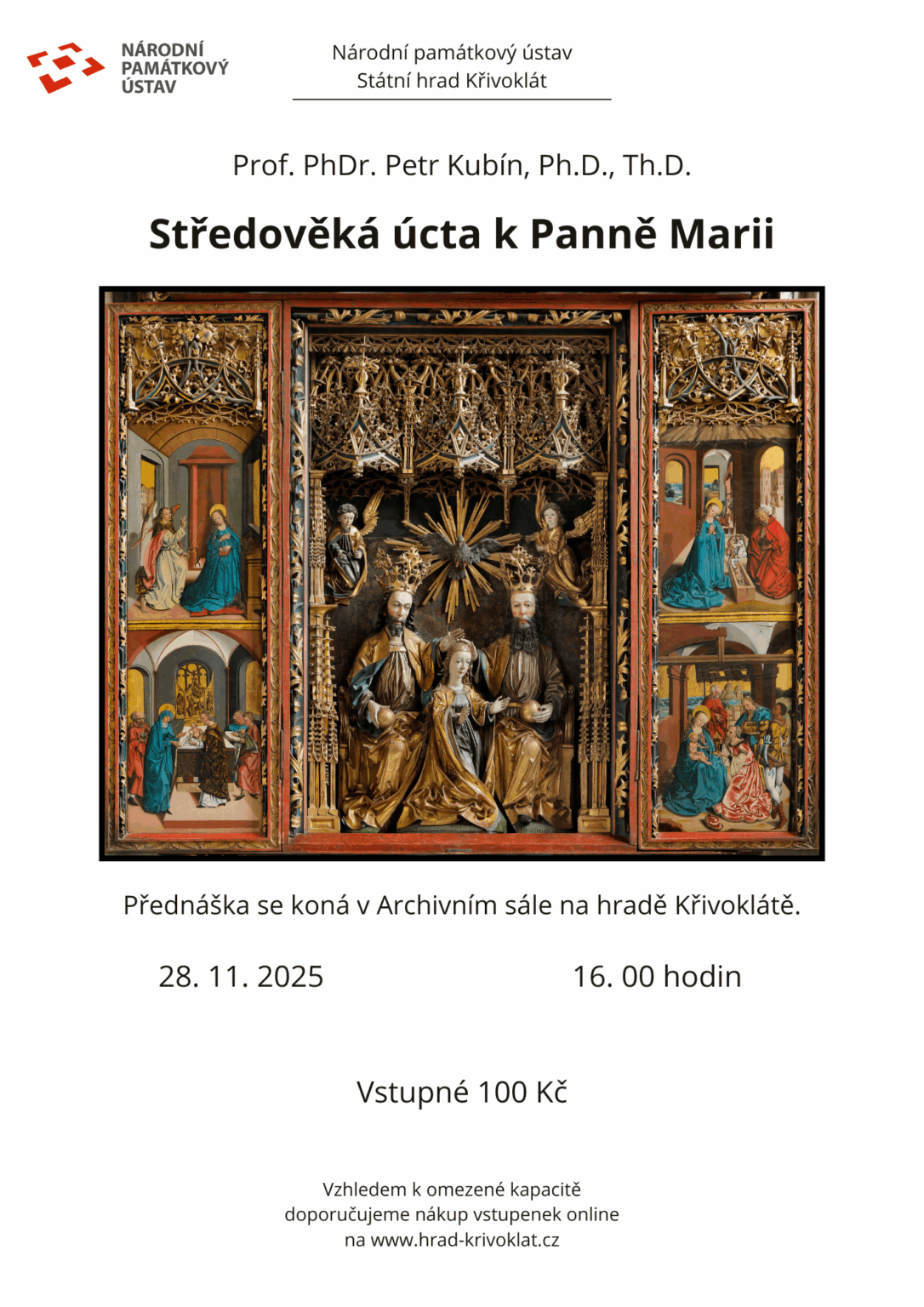 Přednáška Prof. PhDr. Petra Kubína, Ph.D., Th.D. – Středověká úcta k Panně Marii