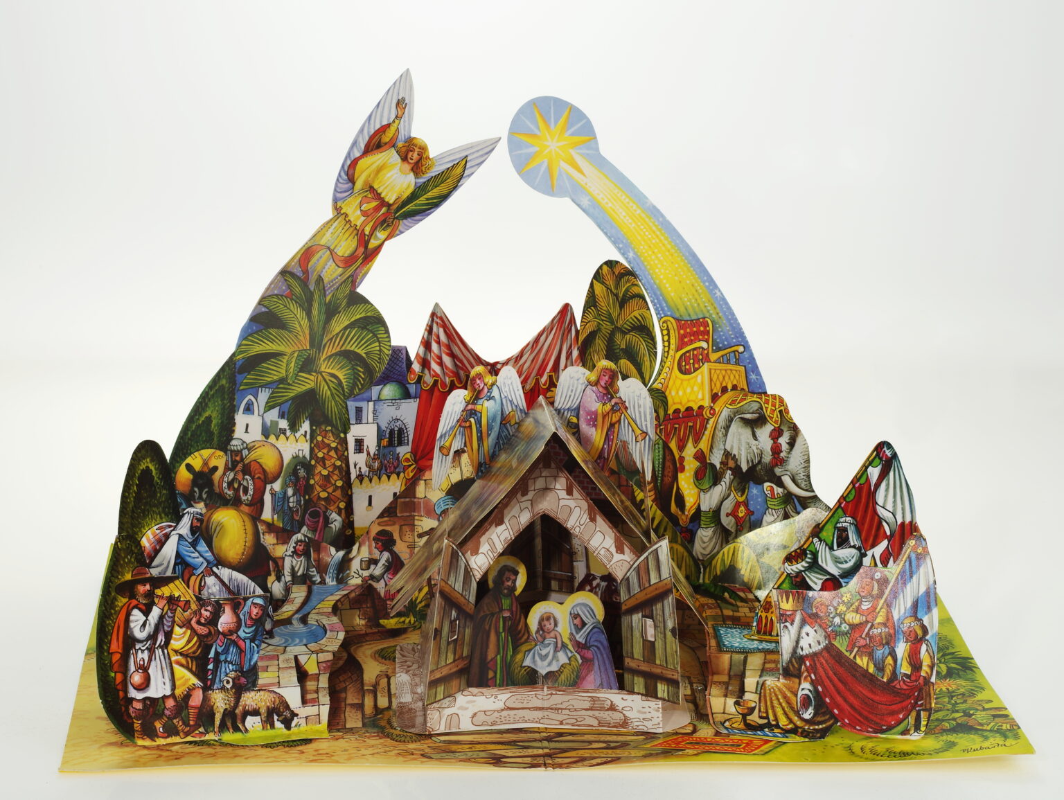 Papírové betlémy ze sbírek Muzea Českého krasu