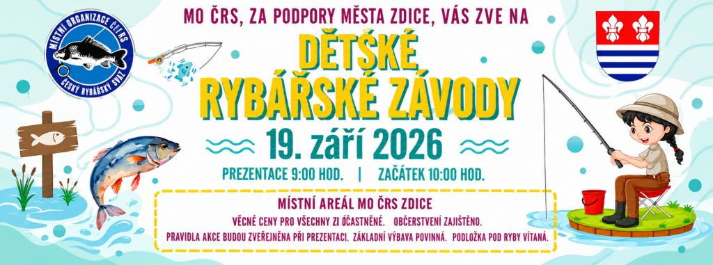 Detske rybarske zavody Zdice 2026
